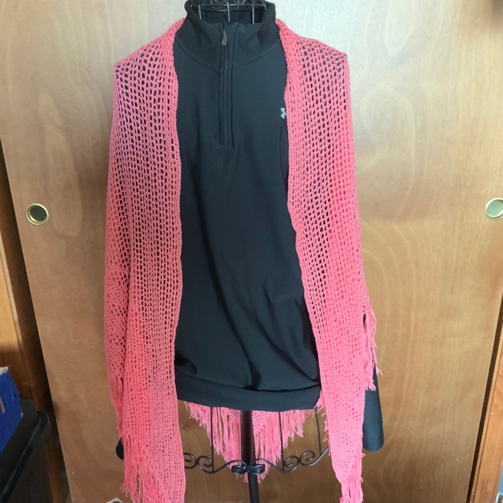 Crocheted Lacy Shawl